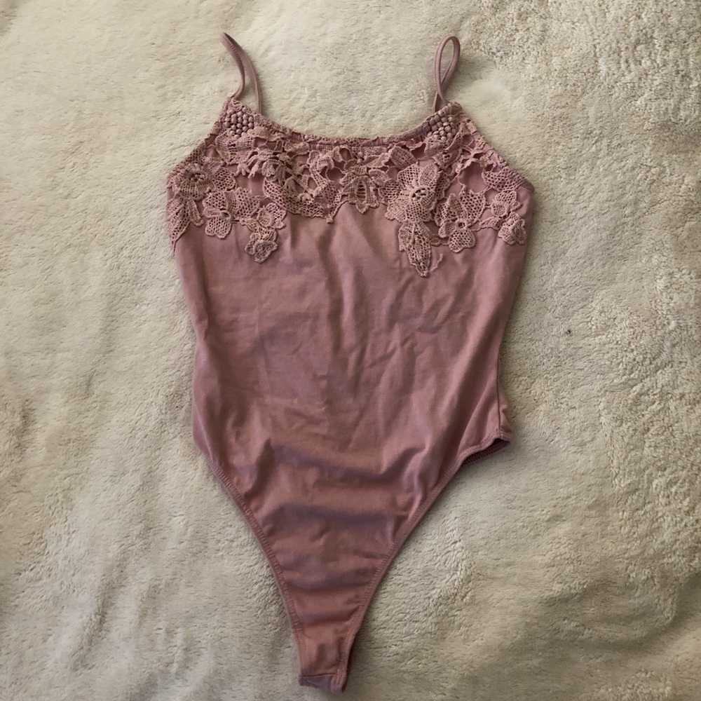 cute baby pink bodysuit